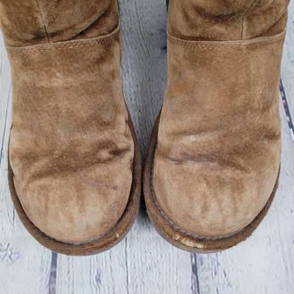 UGG | Mayfaire 5116 suede leather sheepskin sherpa lined side zip winter boots - Picture 3 of 13